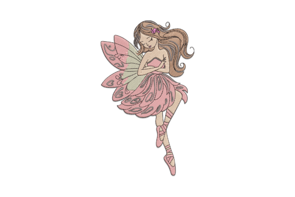 Magic Fairy Flying Embroidery