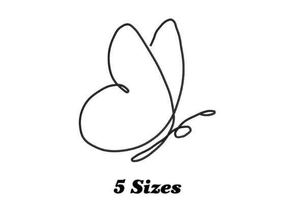 One Line Butterfly