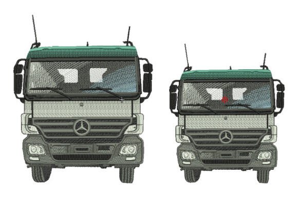 Realistic Truck: A Personalized Embroidery Design