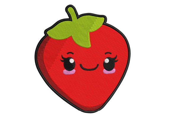 Strawberry Serenade Embroidery Design