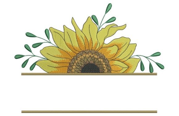 Sunflower Split Monogram